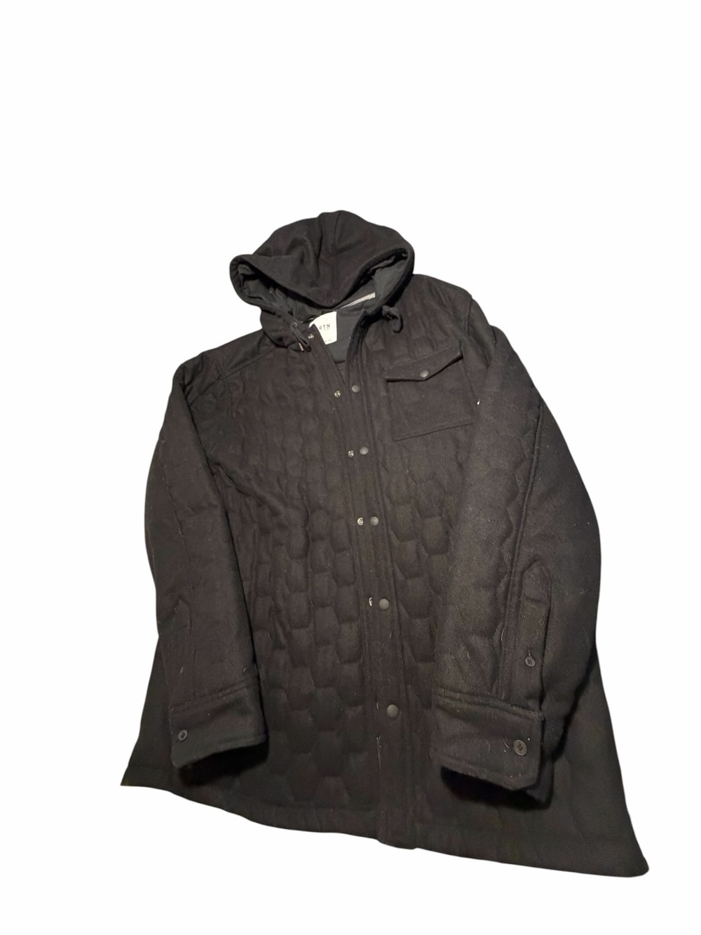 Burton Short Days Long Nights Quilted Hooded Jacket - Black Sz XL - Picture 3 of 13